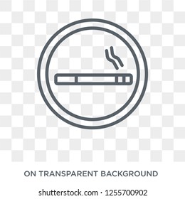 Smoking icon. Trendy flat vector Smoking icon on transparent background from Health and Medical collection. High quality filled Smoking symbol use for web and mobile