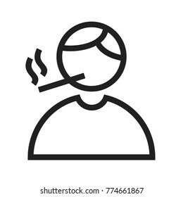 Smoking icon vector