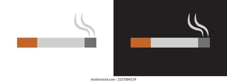 Smoking icon vector . Cigarette icon vector . 