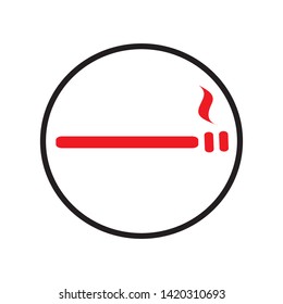 smoking icon vector illustration template
