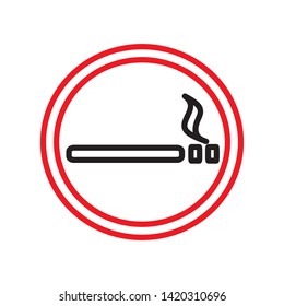 smoking icon vector illustration template