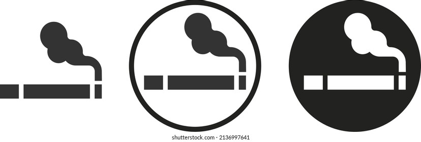 Smoking icon . web icon set .vector illustration