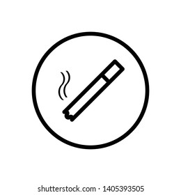 Smoking icons vector design template