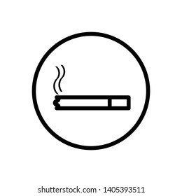 Smoking icons vector design template