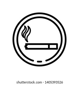 Smoking icons vector design template