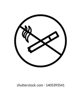 Smoking icons vector design template