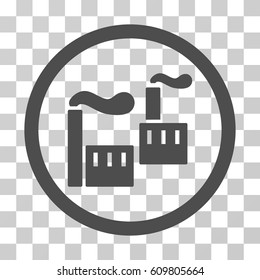 Smoking Industry icon. Vector illustration style is flat iconic symbol, gray color, transparent background. Designed for web and software interfaces.