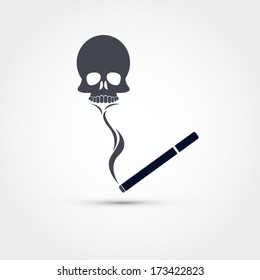 Smoking kills, vector illustration