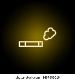 smoking line neon icon. Elements of smoking activities illustration icon. Signs and symbols can be used for web, logo, mobile app, UI, UX