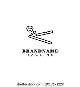 plantilla de diseño de iconos de logotipo de cigarrillos ilustración vectorial moderna