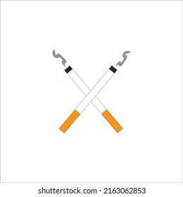 smoking logo icon vector design template