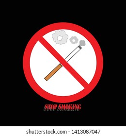 ์NO smoking logo or sign