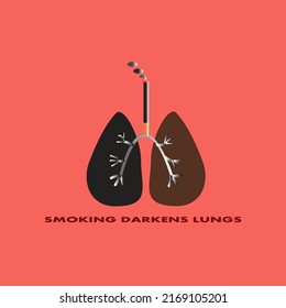 Fumar hace que tus pulmones se vuelvan negros.
