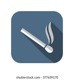 smoking match vector icon