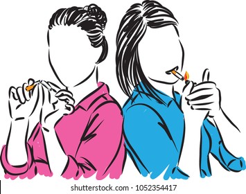 smoking and no smoking concept vector illustration
