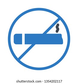 smoking not allowed glyph double color