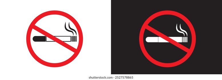 Smoking not allowed icon vector . no smoke icon . smoking ban icon vector . 