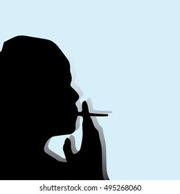 smoking person