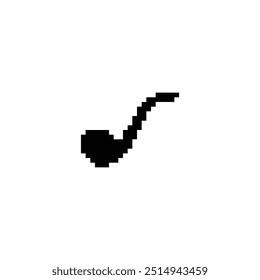  smoking pipe 8 bit icon gentleman Pixel art 8-bit for game