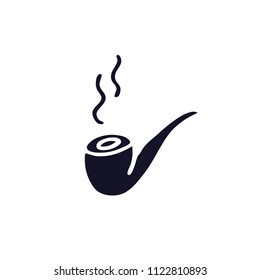 smoking pipe doodle icon