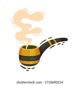 Smoking Pipe as Feast of Saint Patrick Symbol Vector Illustration