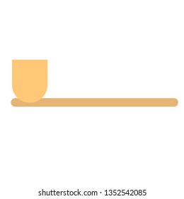 Smoking pipe flat illustration on white