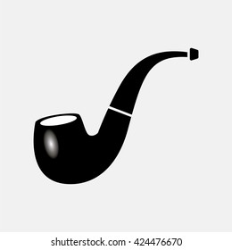 Smoking pipe icon.