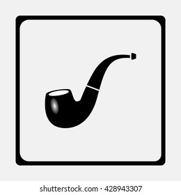 Smoking pipe icon.