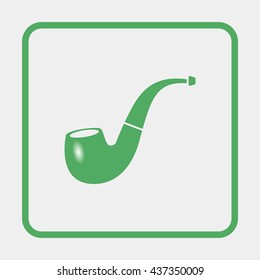 Smoking pipe icon.