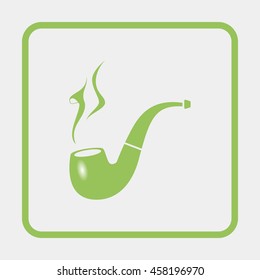 Smoking pipe icon.