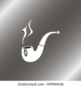 Smoking pipe icon.