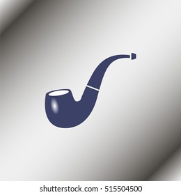 Smoking pipe icon.