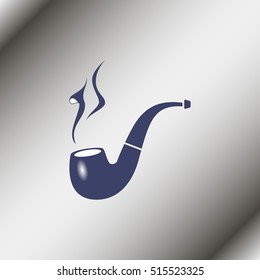 Smoking pipe icon.