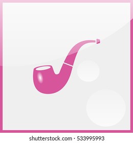 Smoking pipe icon.