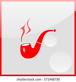 Smoking pipe icon.