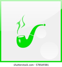 Smoking pipe icon.