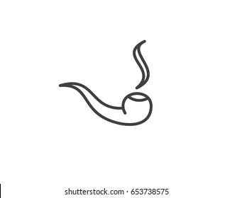 Smoking pipe icon