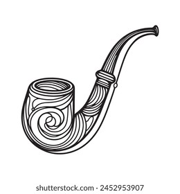 smoking pipe icon. chimney icon. Isolated vector illustration.