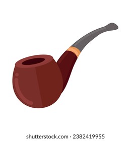 Smoking pipe icon clipart avatar logotype isolated vector illustration