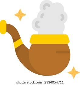 Smoking Pipe Icon image. Suitable for mobile application.