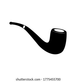 Icono de tubo de tabaco aislado en fondo blanco. Ilustración del vector