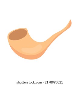smoking pipe icon on white background