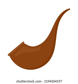 smoking pipe icon on white background