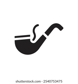 Smoking Pipe Icon on white background