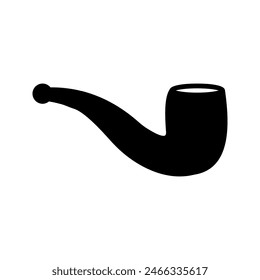 Smoking pipe icon. sign for mobile concept and web design color editable