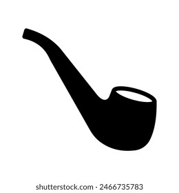 Smoking pipe icon. sign for mobile concept and web design color editable