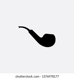 smoking pipe icon vector