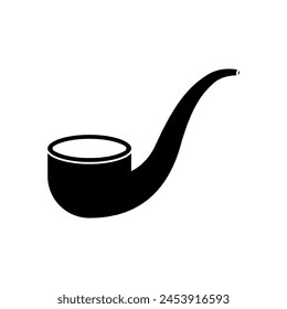 Smoking pipe icon vector. Smoking illustration sign. Tobacco symbol or logo.