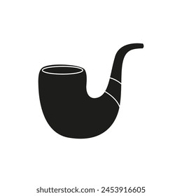 Smoking pipe icon vector. Smoking illustration sign. Tobacco symbol or logo.