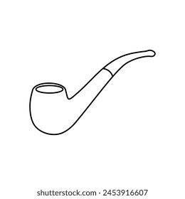 Smoking pipe icon vector. Smoking illustration sign. Tobacco symbol or logo.